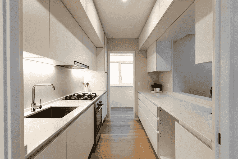 Galley kitchen layout for small kitchens
